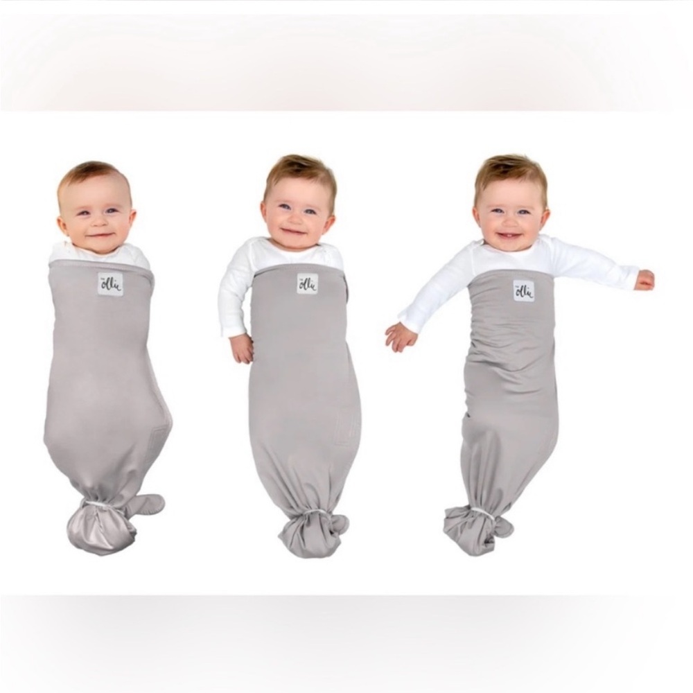 Grey Ollie baby swaddle